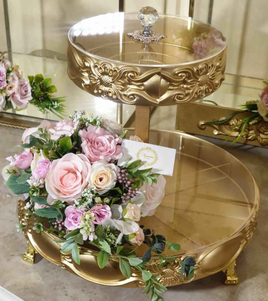 سینی چای خواستگاری دو طبقه