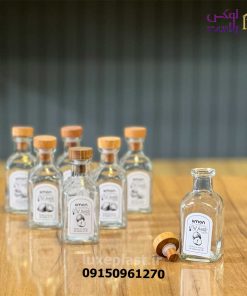 بطری شیشه ای درب چوبی 130 میل لیمون کد 2265