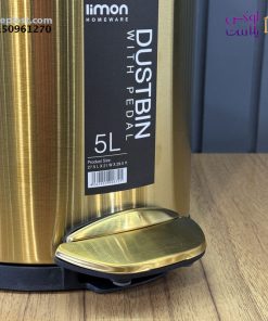 سطل استیل پدالی 5 لیتری لیمون کد 2117