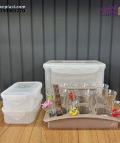 سرویس چای و صبحانه خوری 6 پارچه مسافرتی لیمون 430