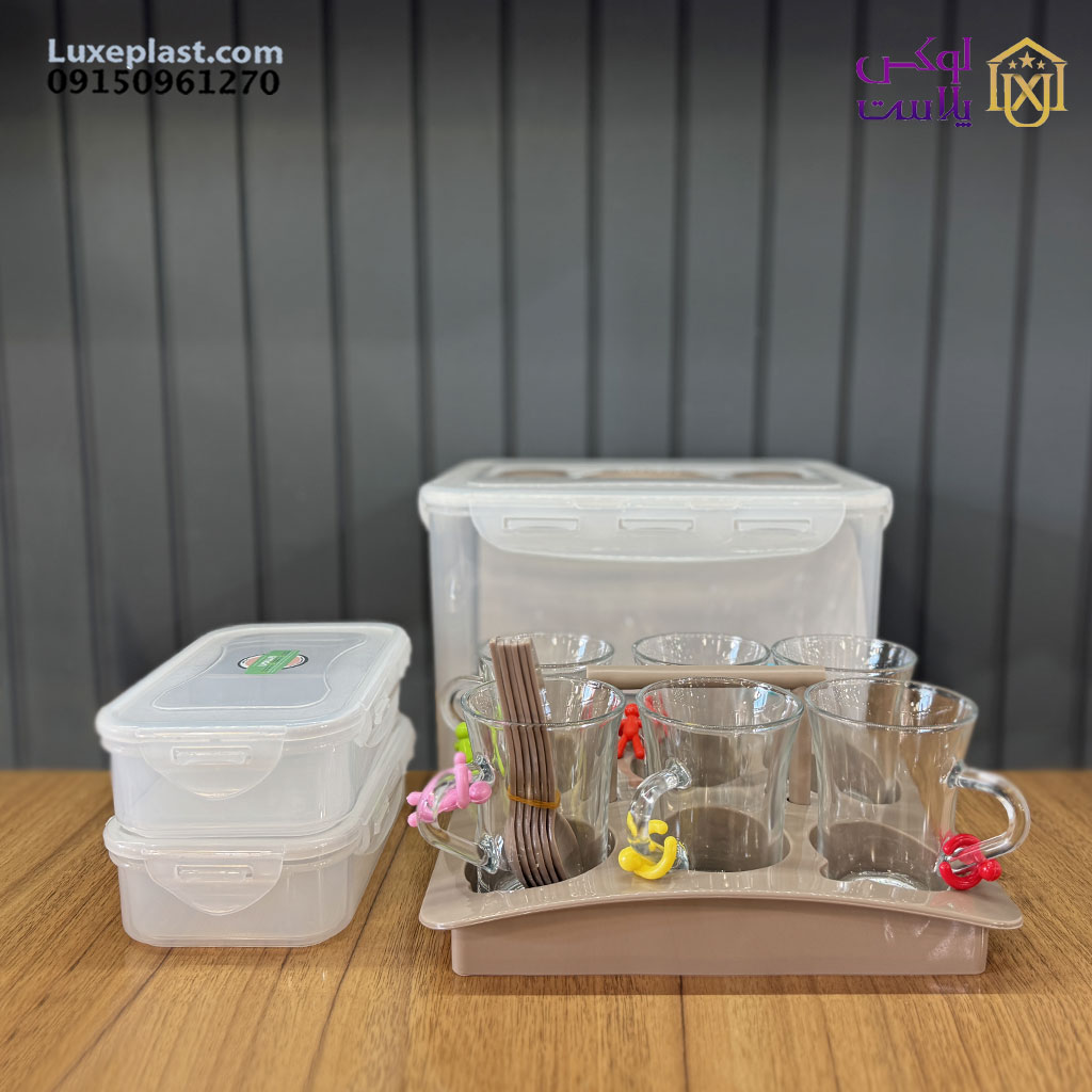 سرویس چای و صبحانه خوری 6 پارچه مسافرتی لیمون 430