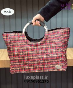 ساک برزنتی دسته چوبی طرحدار (1259)