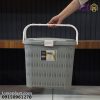 سبد پیک نیک درب دار بلند طرح بامبو لیمون 1548