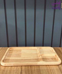 اردوخوری مستطیل 3 خانه چوب رابروود