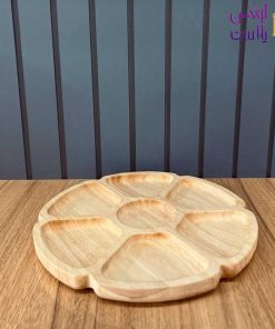اردوخوری گرد 6 خانه چوب رابروود - تصویر 3