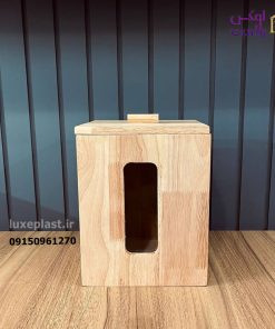 سطل قند چوبی پنجره دار نایس وود مدل 116