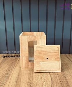 بانکه حبوبات چوبی پنجره دار نایس