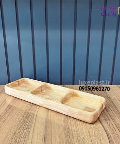 اردوخوری چوبی مستطیلی مدل 3 خانه 1035