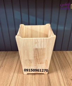 سطل زباله چوبی چهارگوش 103