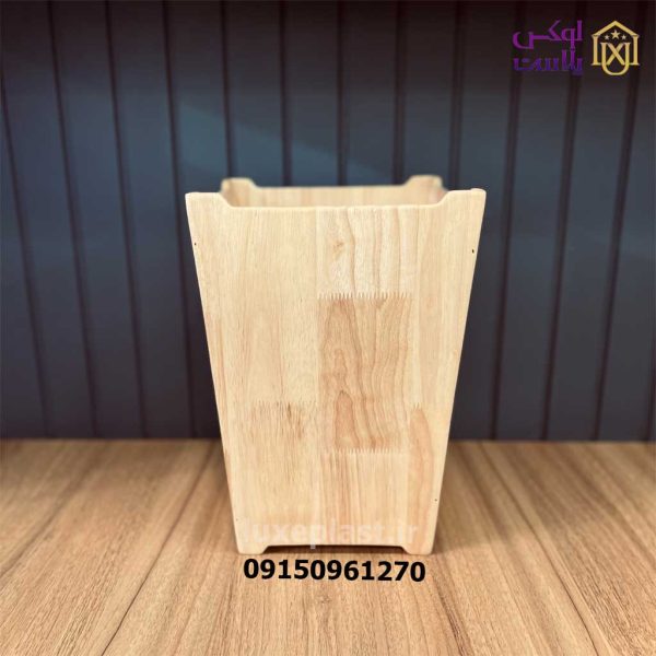 سطل زباله چوبی چهارگوش 103