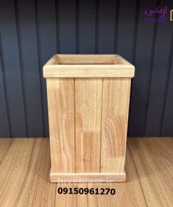 سطل زباله چوبی خط دار نایس 183
