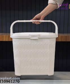 سبد پیک نیک درب دار بلند طرح بامبو لیمون 1548 - تصویر 6