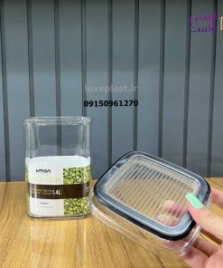 بانکه 4 گوش رویال درب شفاف سایز 2