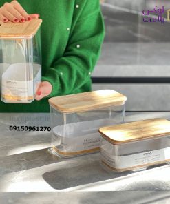 بانکه مستطیل درب چوبی سارینا