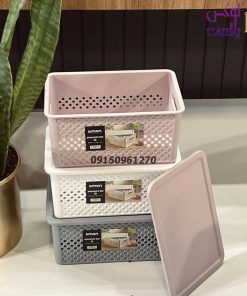 باکس نظم دهنده دربدار کوچک طرح بافت لیمون