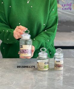 جا ادویه شیشه ای روستیک لیمون
