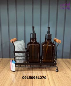 جامایع 2 قلو یونیک شیشه قهوه ای و شفاف کد2957 - تصویر 5