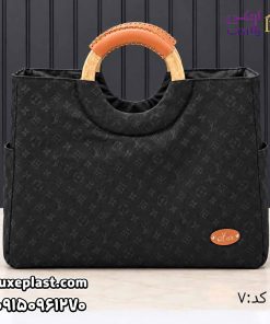 ساک برزنتی دسته چوبی طرحدار (1259)