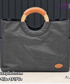 ساک برزنتی دسته چوبی طرحدار (1259)