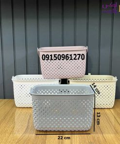 سبد آویز گیره لباس طرح بافت لیمون (2287) - تصویر 4