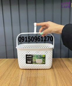 سبد آویز گیره لباس طرح بافت لیمون