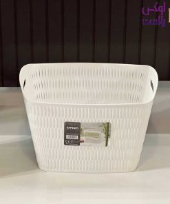 سبد رخت مستطیل بامبو لیمون (1394)