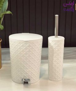 سطل و فرچه طرح گل ساده لیمون