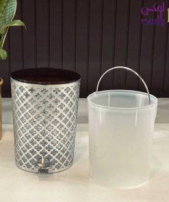 سطل و فرچه طرح گل طلایی لیمون کد 1820-3