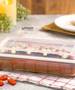 ظرف شیشه ای مستطیل 1.4 لیتر لیمون 2050 - تصویر 4