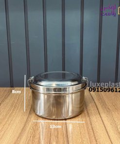 ظرف غذای استیل 2 طبقه مدل گرد و بیضی - تصویر 11