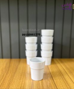 ظروف ملامین چهارگوش سفید یزدگل - تصویر 5