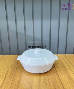 ظروف ملامین چهارگوش سفید یزدگل - تصویر 4
