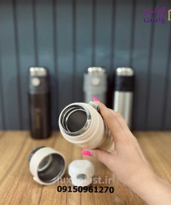 فلاسک استیل زیر سیلیکونی متالیک - تصویر 3