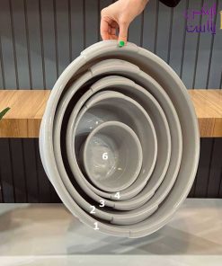 لگن گرد طوسی رنگ لیمون