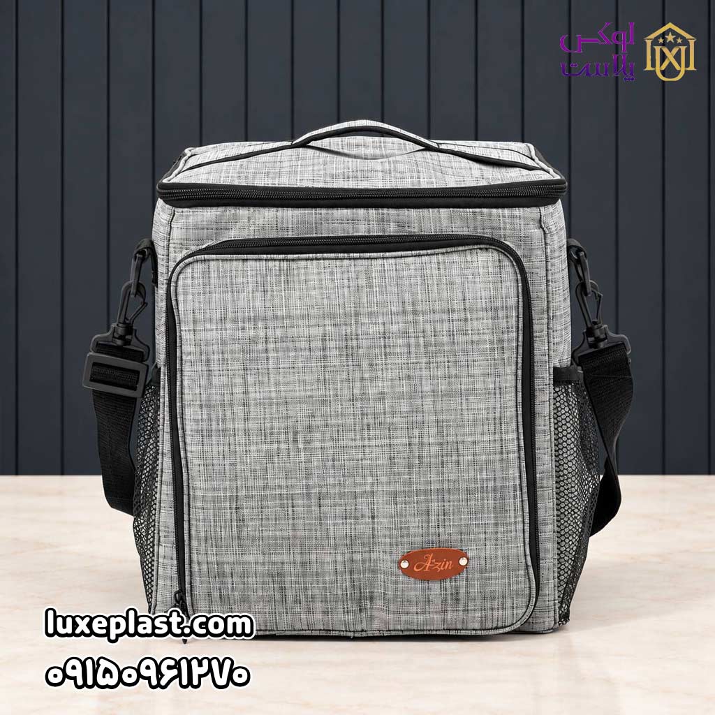 کیف ظرف غذای برزنتی مدل کوله پشتی 3674