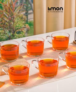 لیوان شیشه ای دسته دار 285 سی سی2282