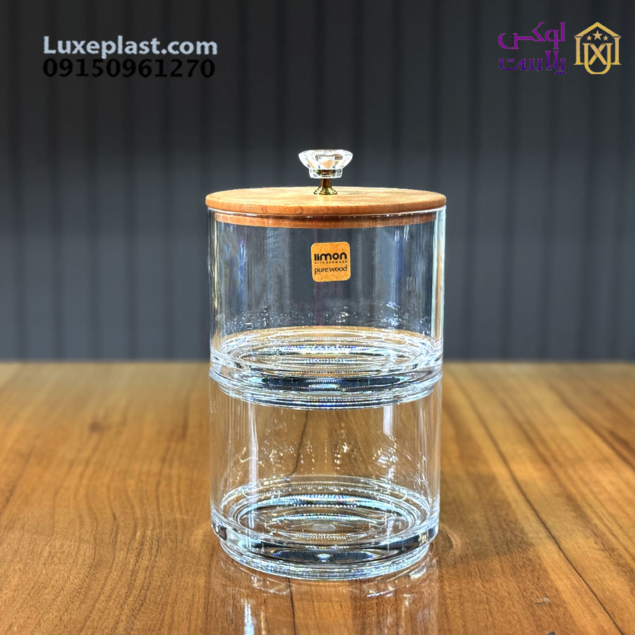 شکلات خوری دو طبقه در چوبی کد 2167