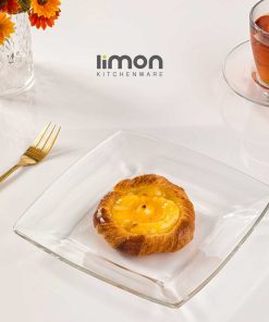 پیش دستی مربع شیشه ای 6 عددی لیمون 2155