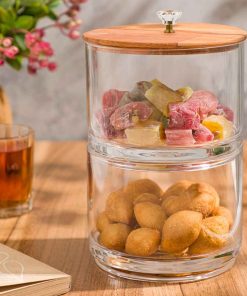 شکلات خوری دو طبقه در چوبی کد 2167