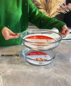 تابه گرد شیشه ای دسته دار لیمون در 2 سایز 2235 - تصویر 4