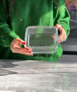 بیسکویت خوری شیشه ای دربدار لیمون 2154