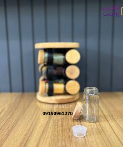ادویه گردان 12 عددی چوبی لیمون کد 2304