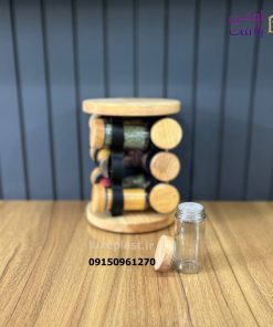 ادویه گردان 12 عددی چوبی لیمون کد 2304