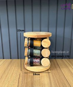 ادویه گردان 12 عددی چوبی لیمون کد 2304