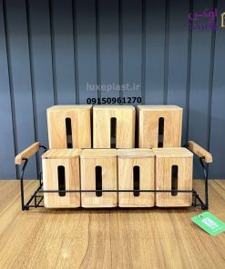 پاسماوری چوبی استند فلزی کد 4706