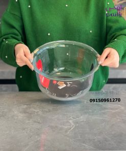 کاسه گرد شیشه ای 3 و 4 لیتر لیمون