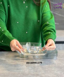سرویس پذیرایی 17 پارچه شیشه ای لیمون