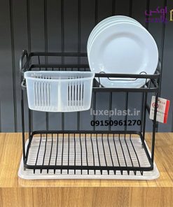 جاظرفی 2 طبقه آلومینیوم فلاور در 3 رنگ جذاب کد 3653