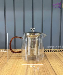 قوری پیرکس 700میل دسته شیشه ای بارک