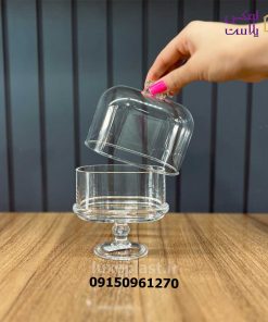 شکلات خوری اکرولیک بیضی مدل پایه دار 3955